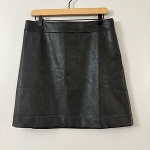 J.Crew Faux Leather Mini Skirt